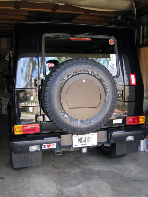 G-Wagon spare tire cover with Lockable Compartment for 2019 + Gwagen - Image 5