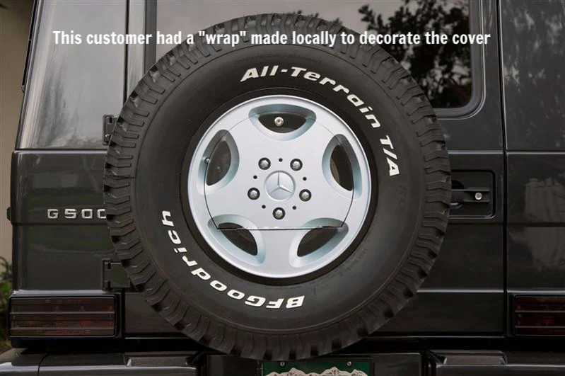 Spare Wheel Cover with Lockable Compartment for Mercedes Gwagen - Image 6