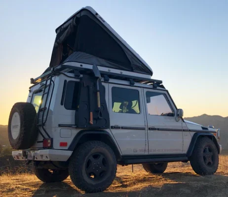 Holiday Gift Guide James Baroud Roof Top Tent Package Space for Mercedes G Wagen large