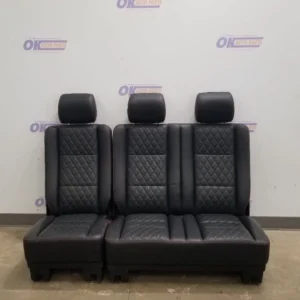 MERCEDES BENZ G63 AMG W463 COMPLETE REAR SEAT ASSEMBLY BLACK LEATHER